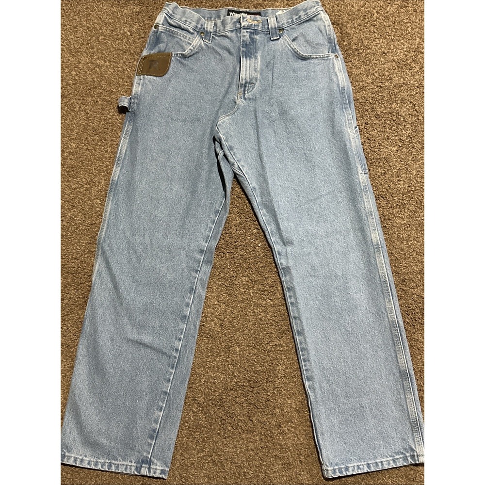 Wrangler Riggs Carpenter Jeans Mens Size 32x32  Blue Denim Workwear
